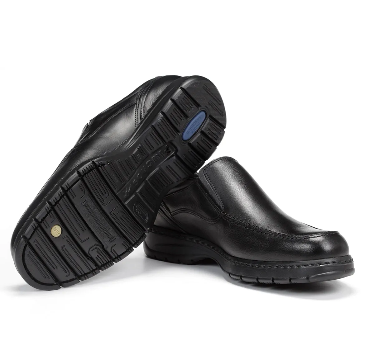 Fluchos Crono 9144 slip on uomo nere comode
