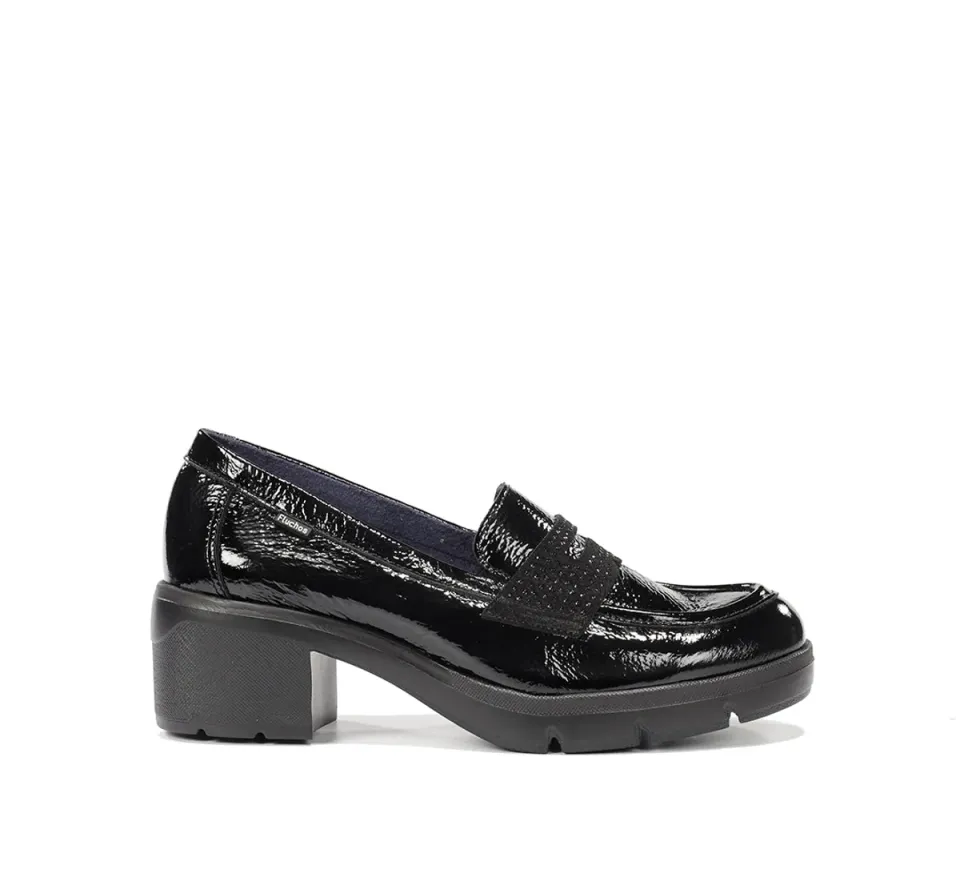 Fluchos Fugaz F2517 mocassini donna neri platform