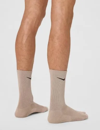Nike Elevated Crew calzini 3 paia L marroni cotone