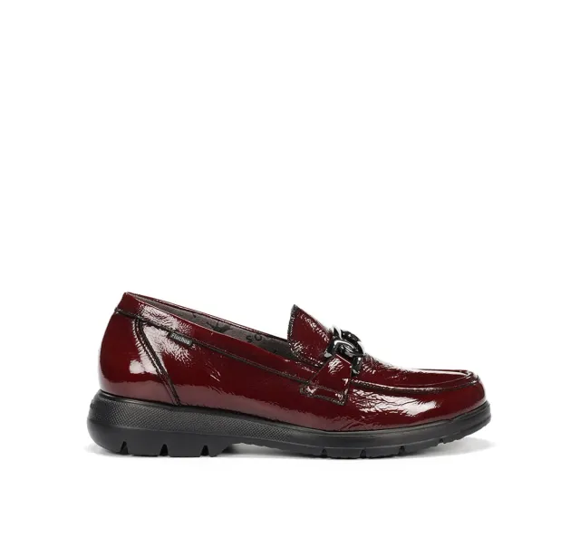 Fluchos Gladis F1794 mocassini donna rossi leggeri
