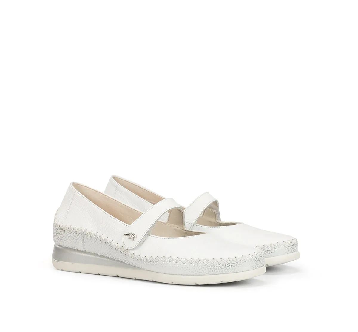 Fluchos Sella F2146 scarpe donna bianche zeppa leggera