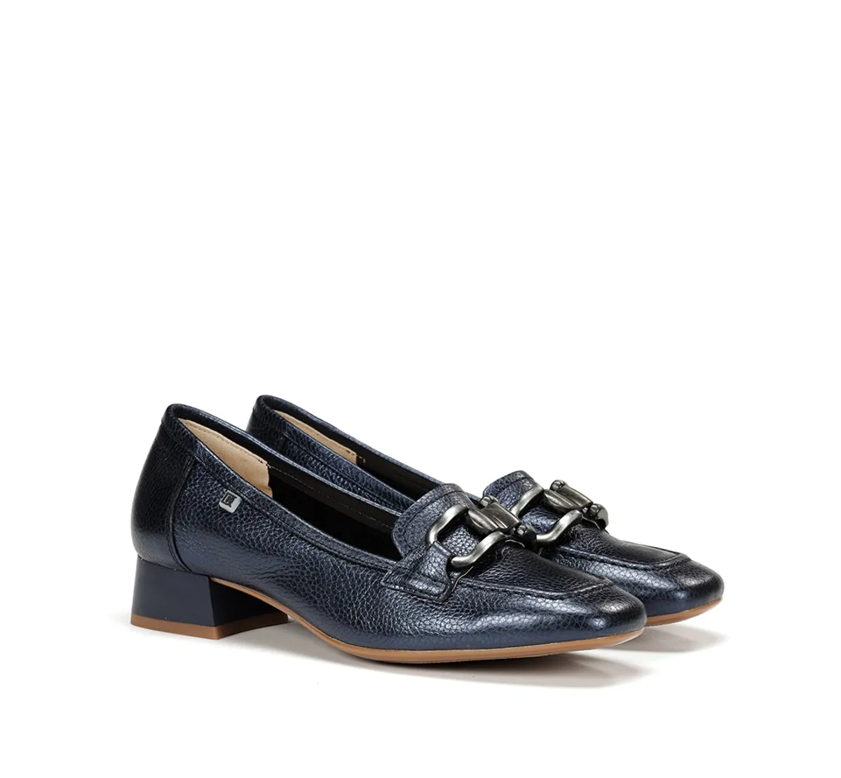 Dorking Gia D9303 mocassini donna blu tacco