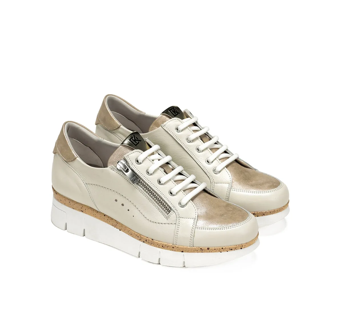 Fluchos India D9301 sneakers taupe donna