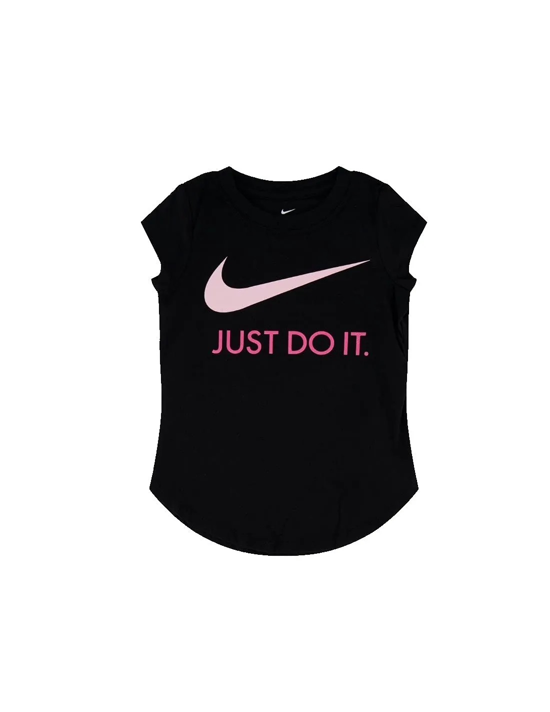 Nike 36F245023 T-shirt Bambina Nera Cotone