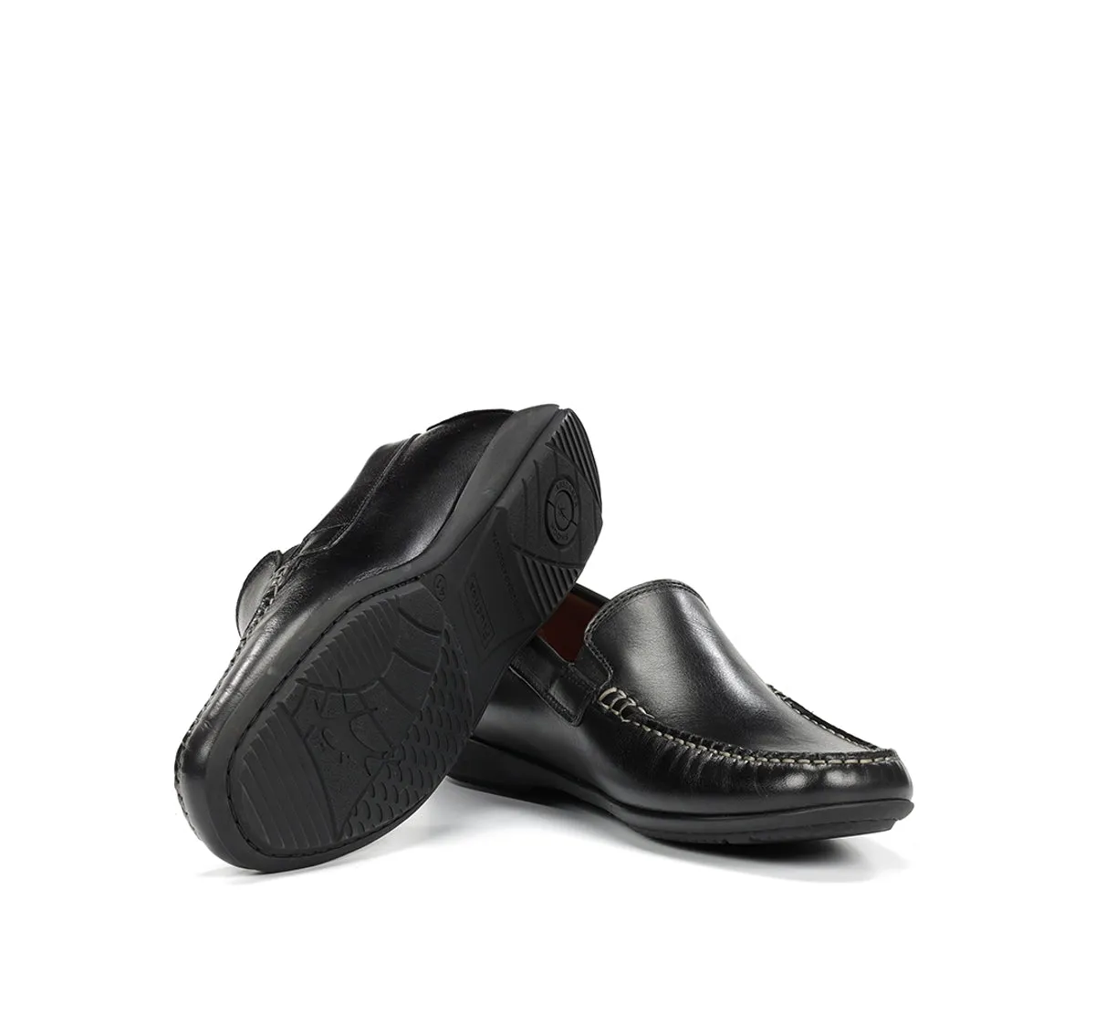 Fluchos Samoa F2208 Mocassini Uomo Neri Morbidi