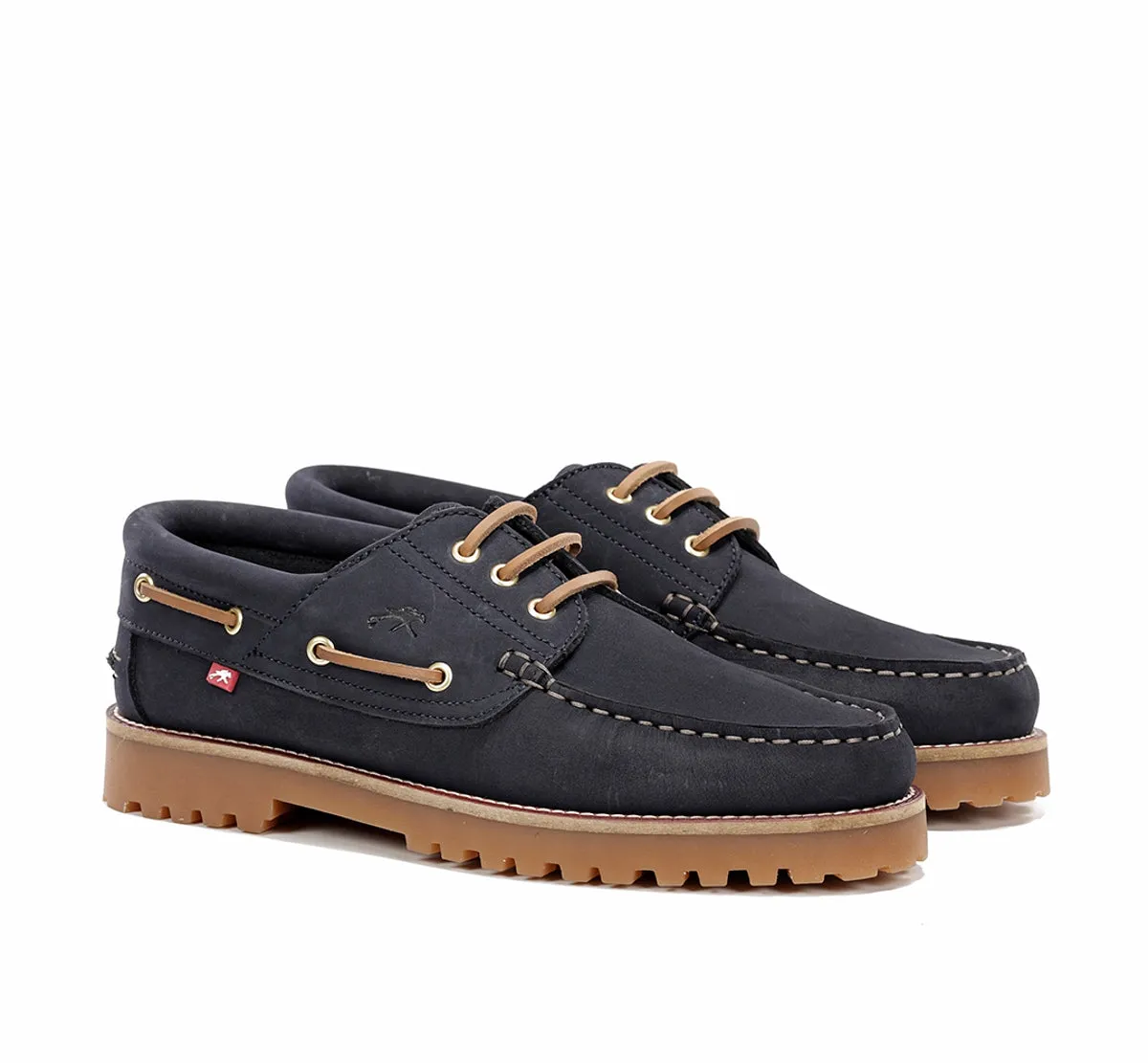 Fluchos Scott F0054 Scarpe Barca Uomo Blu Gomma