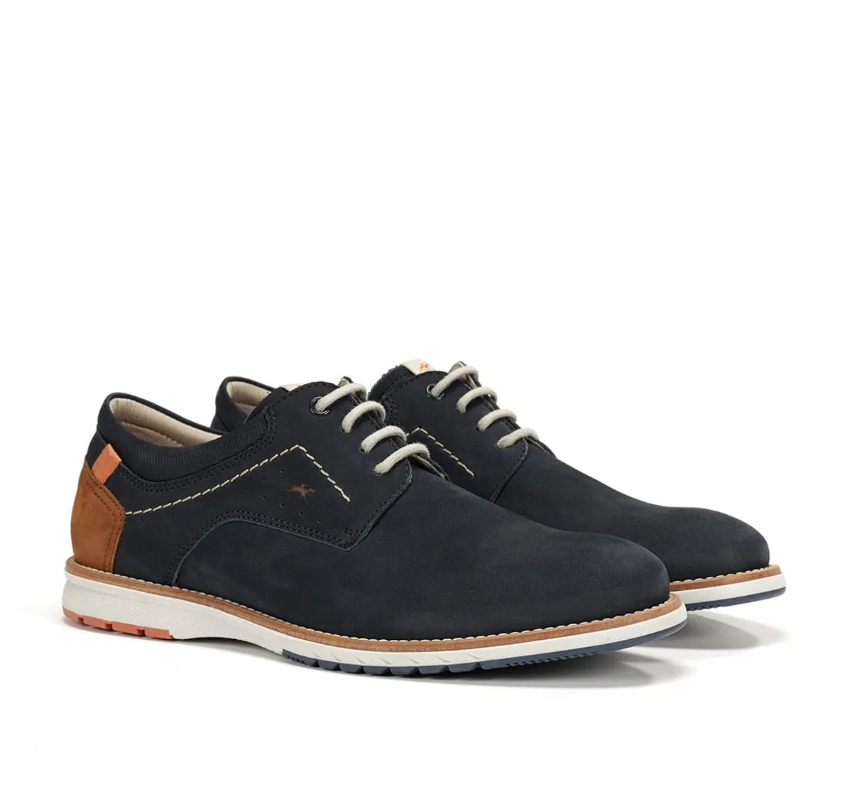 Fluchos Taylor F1978 scarpa uomo blu cuciture contrasto