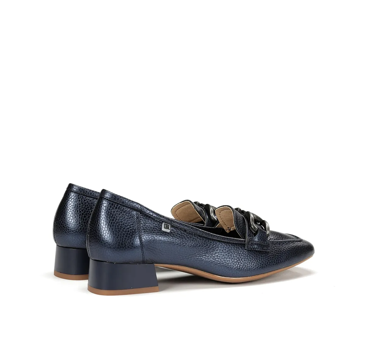 Dorking Gia D9303 mocassini donna blu tacco