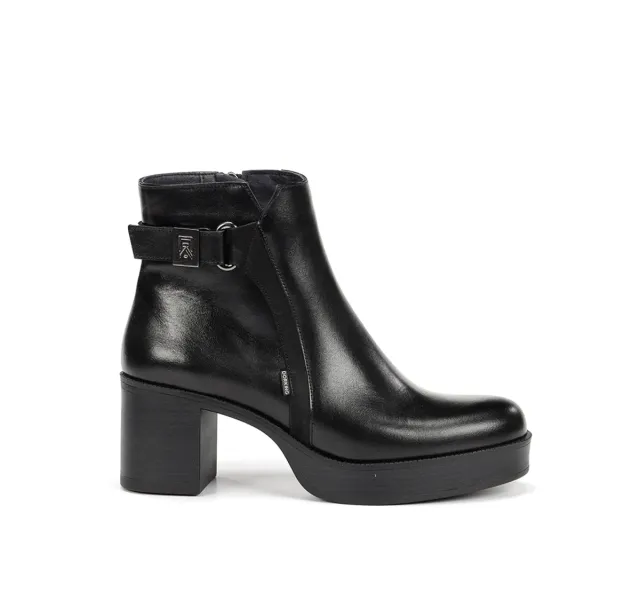 Fluchos Bowy D9589 stivaletti donna neri con tacco