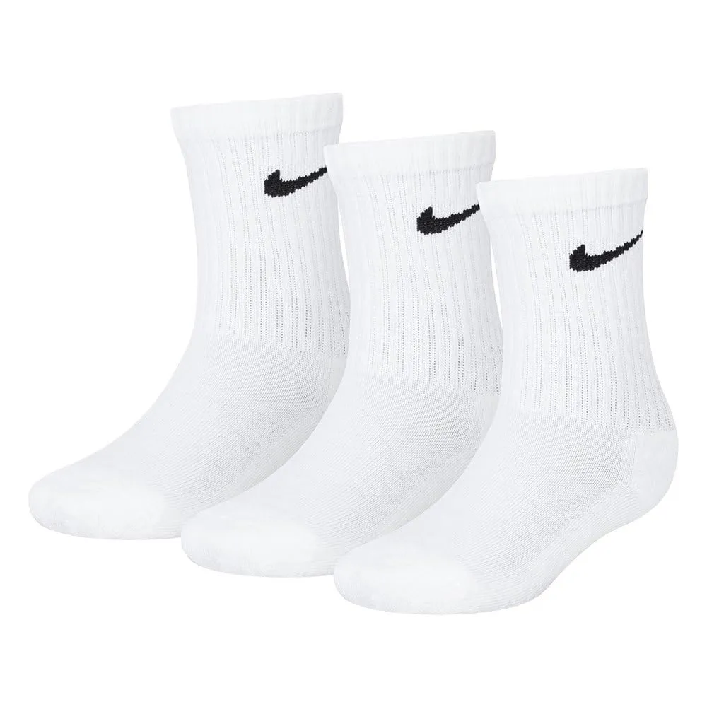 Nike Basic Pack Crew 3pk calzini bambino 5-7 anni nero cotone