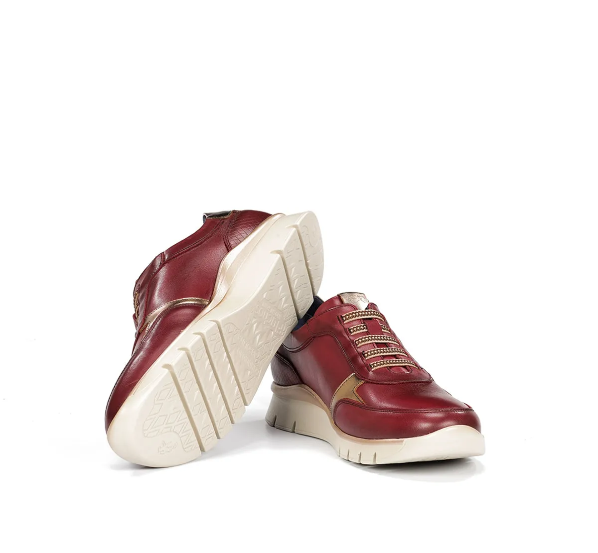 Fluchos Union F2074 Sneakers Donna Rosse Ampie