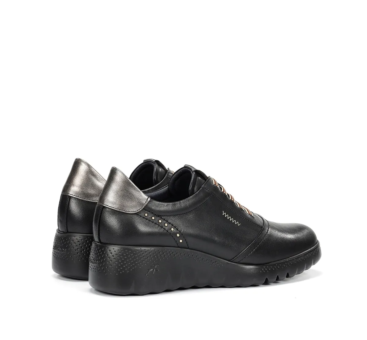 Fluchos Live F2096 Sneaker Donna Nero con Zeppa