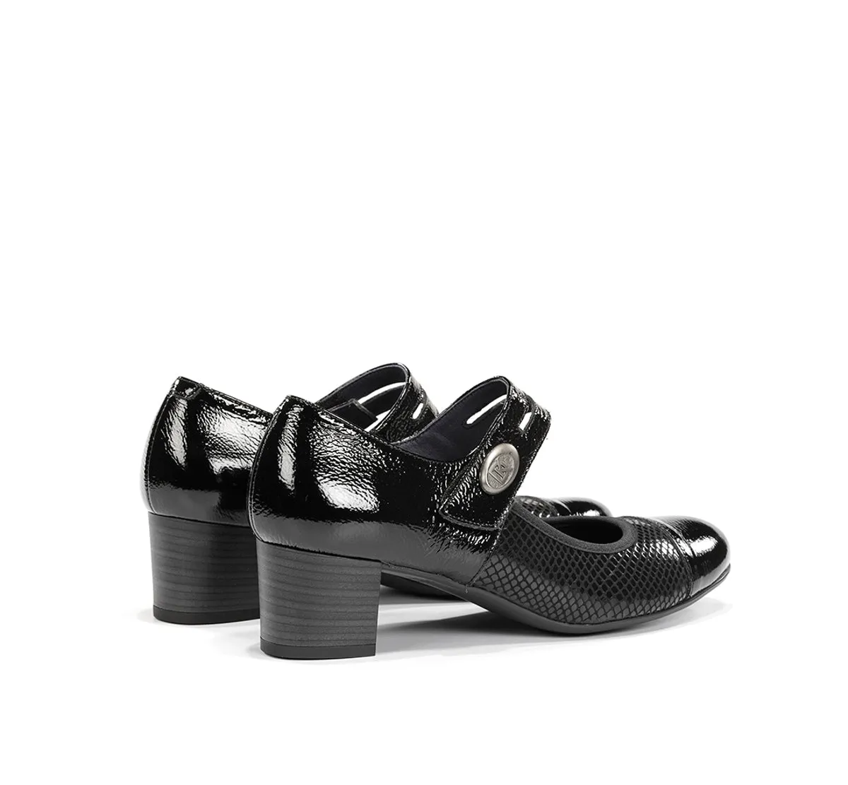 Dorking Geminis D8637 scarpe donna nere tacco