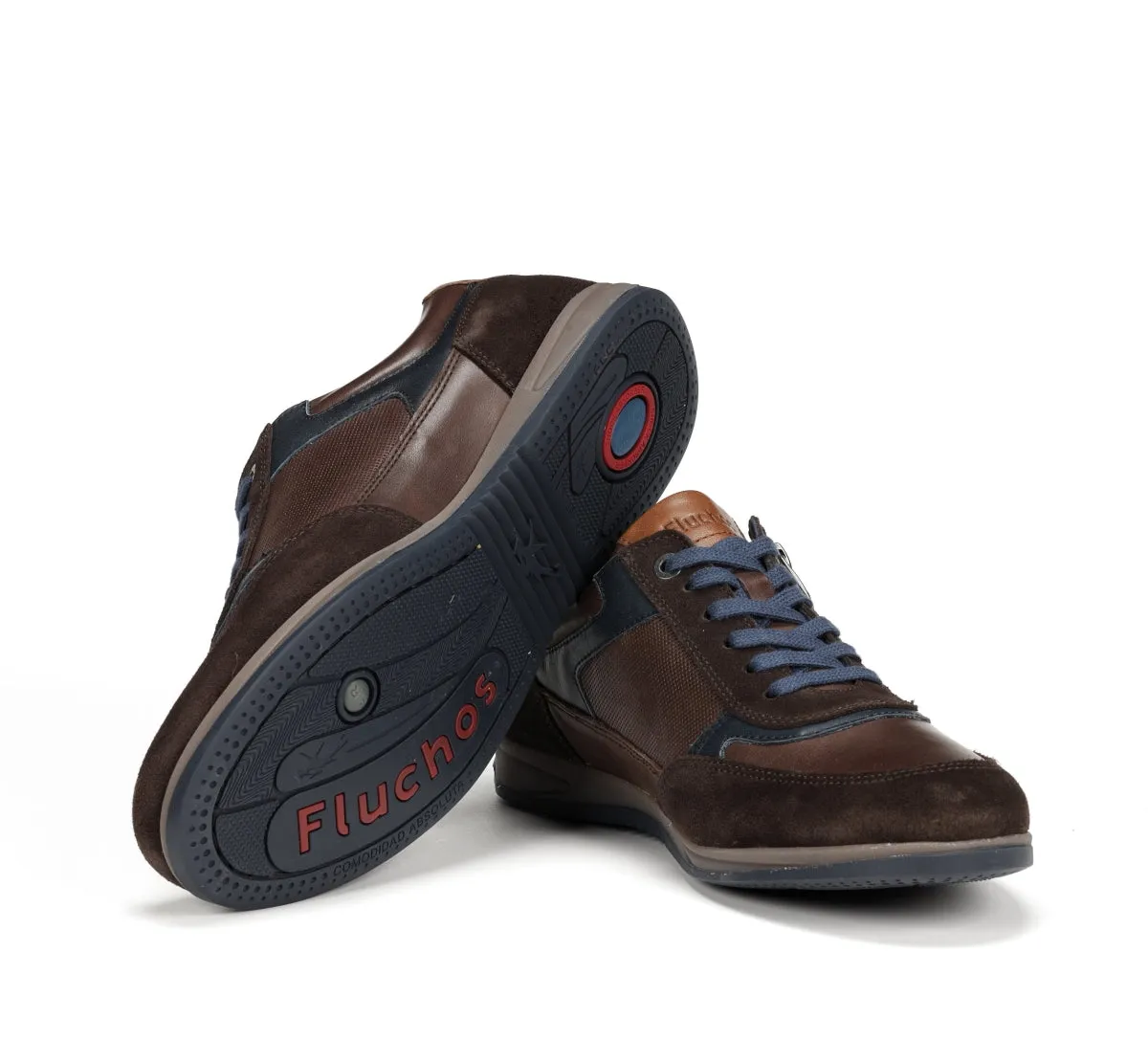 Fluchos Daniel F1288 sneakers uomo marroni casual