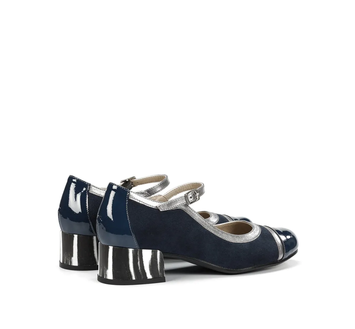Dorking Frida D9027 scarpe donna blu tacco basso