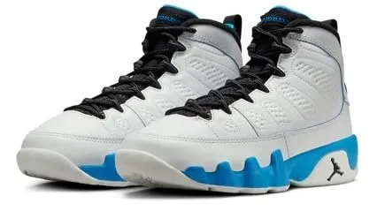 Jordan 9 Retro sneakers pelle bianche blu Air