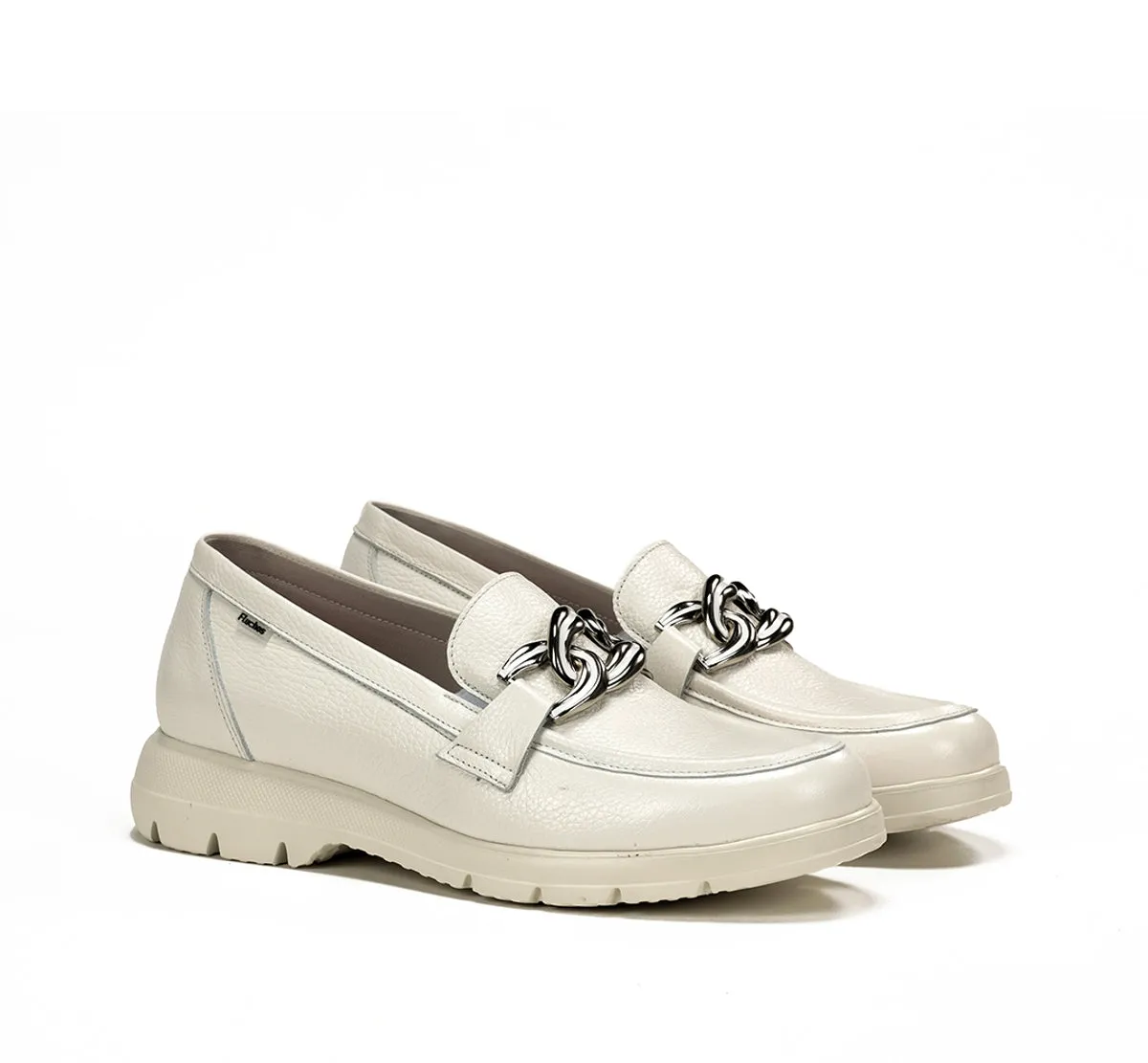 Fluchos Gladis F1937 Mocassini Donna Bianchi Leggeri