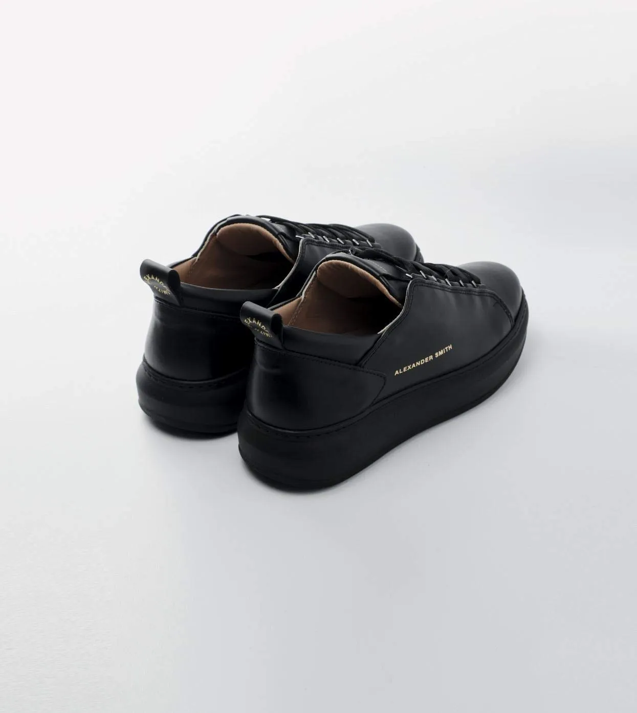 Alexander Smith Wembley sneakers uomo total black pelle