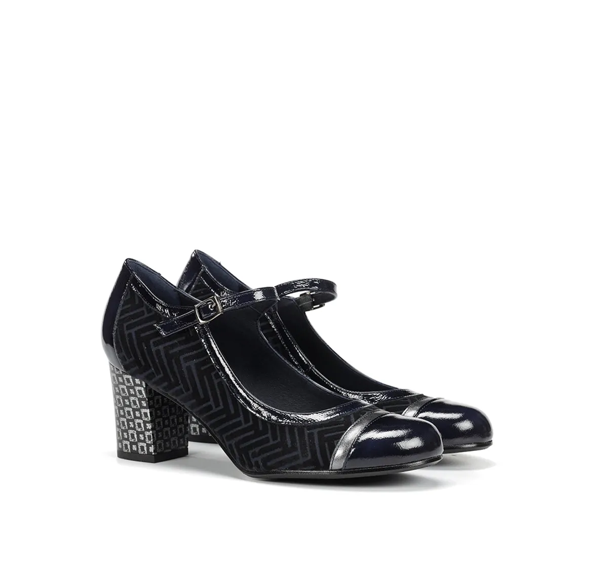 Fluchos Rodin D8669 tronchetti donna blu con fibbia