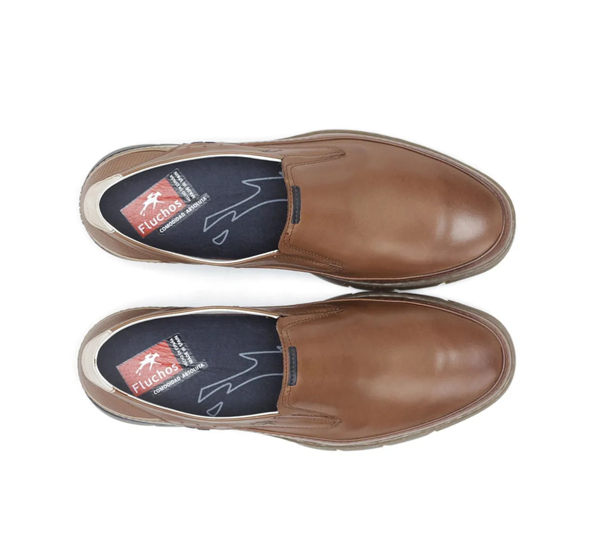 Fluchos Barry F1151 mocassini uomo marrone casual