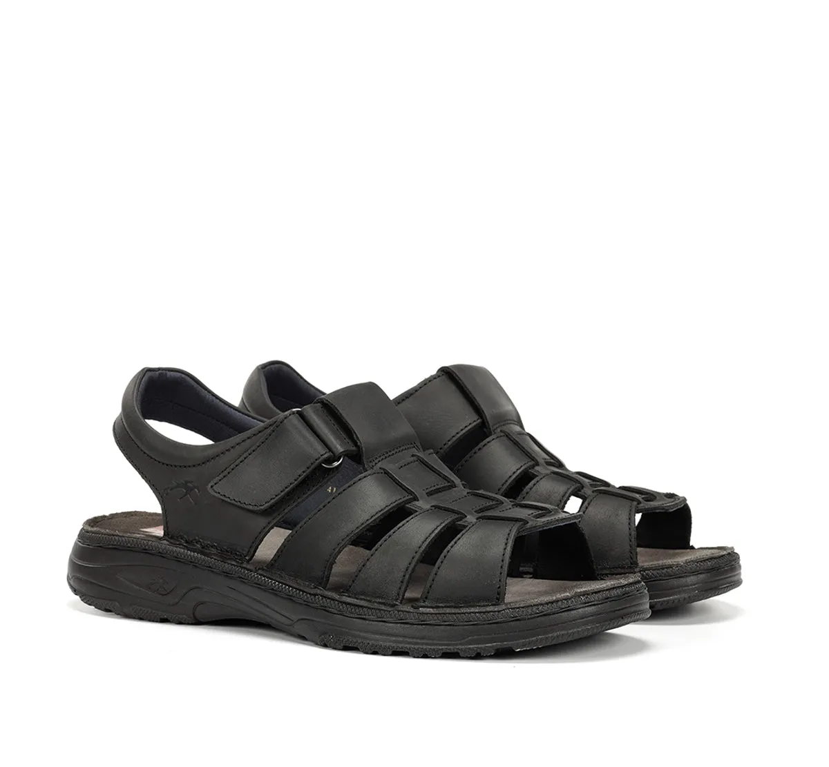 Fluchos Azores F2200 Sandali Uomo Neri Velcro