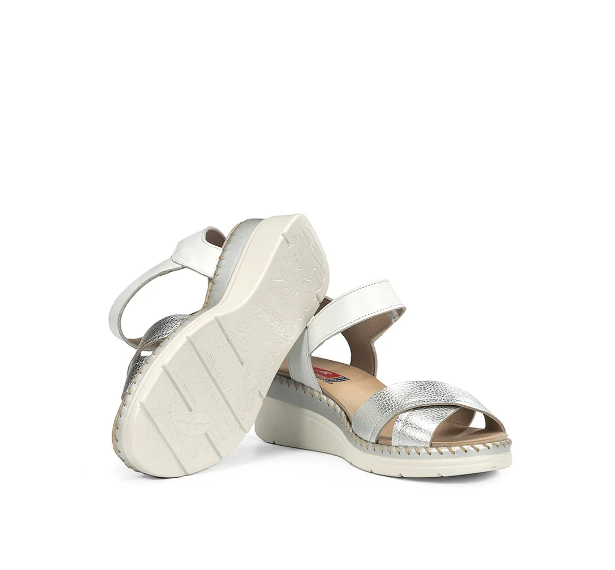 Fluchos Leza F2139 sandalo donna argento flessibile
