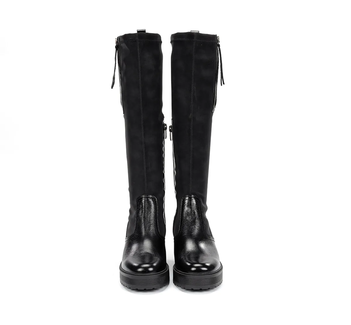 Dorking Sarah D9360 stivali donna neri tacco largo