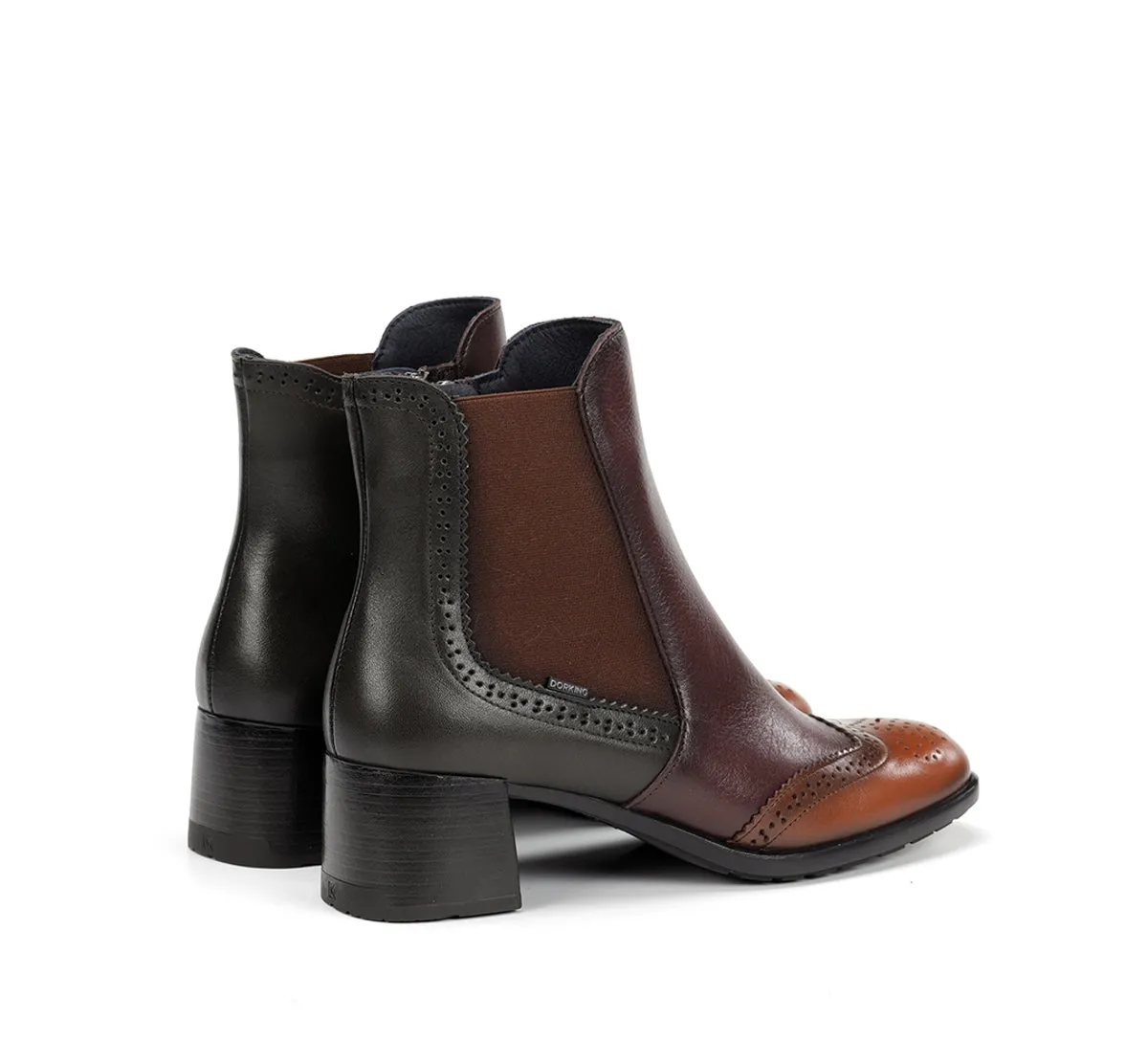 Fluchos IKIA D9368 stivaletti donna marroni fibbie