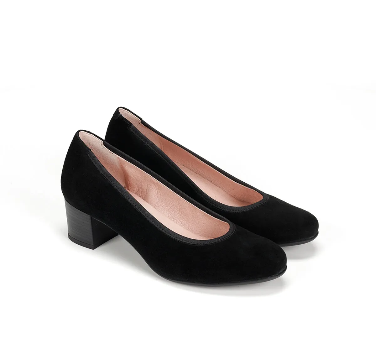 Fluchos Geminis D8469 scarpe donna nero tacco medio