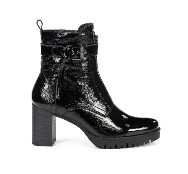 Dorking Evie D9163 stivaletti donna neri zeppa