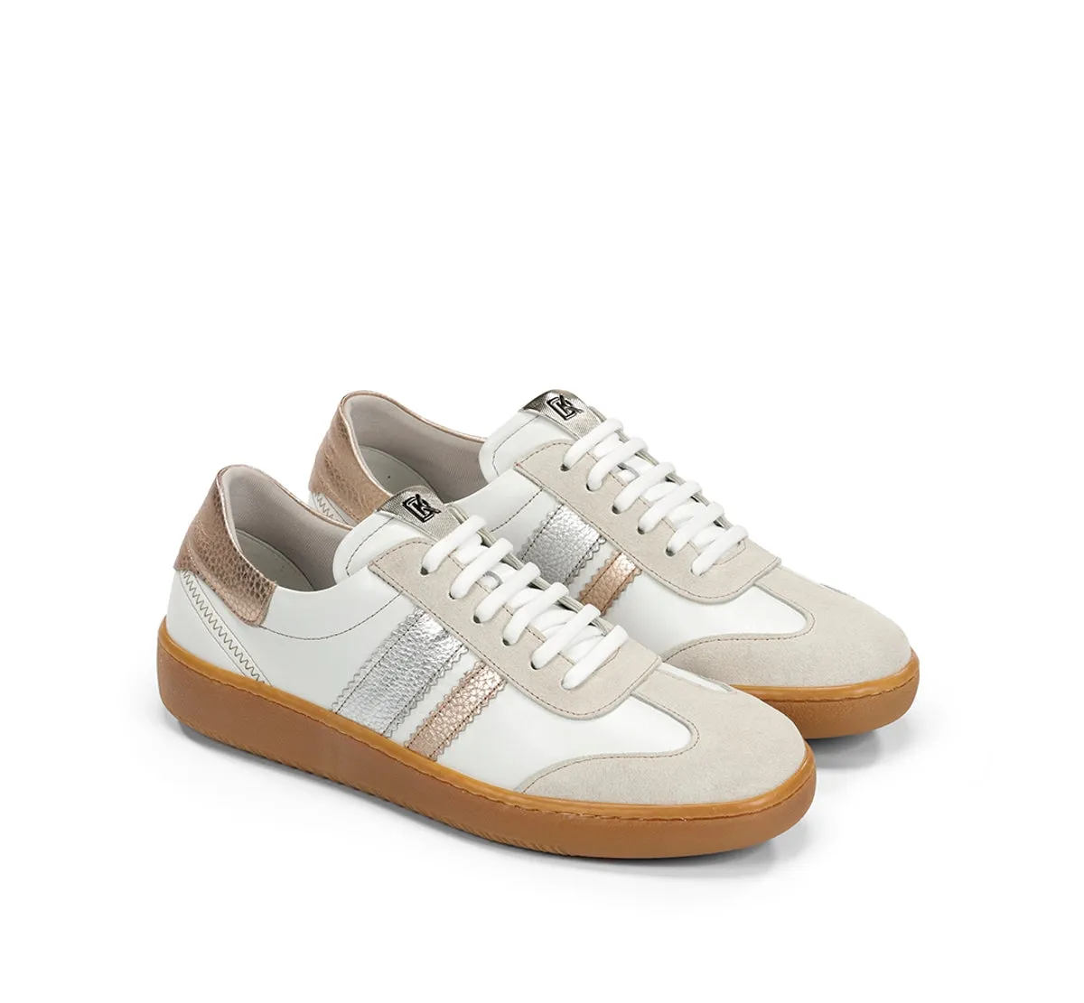 Fluchos Lynn D9476 Sneaker Donna Taupe con Velcro