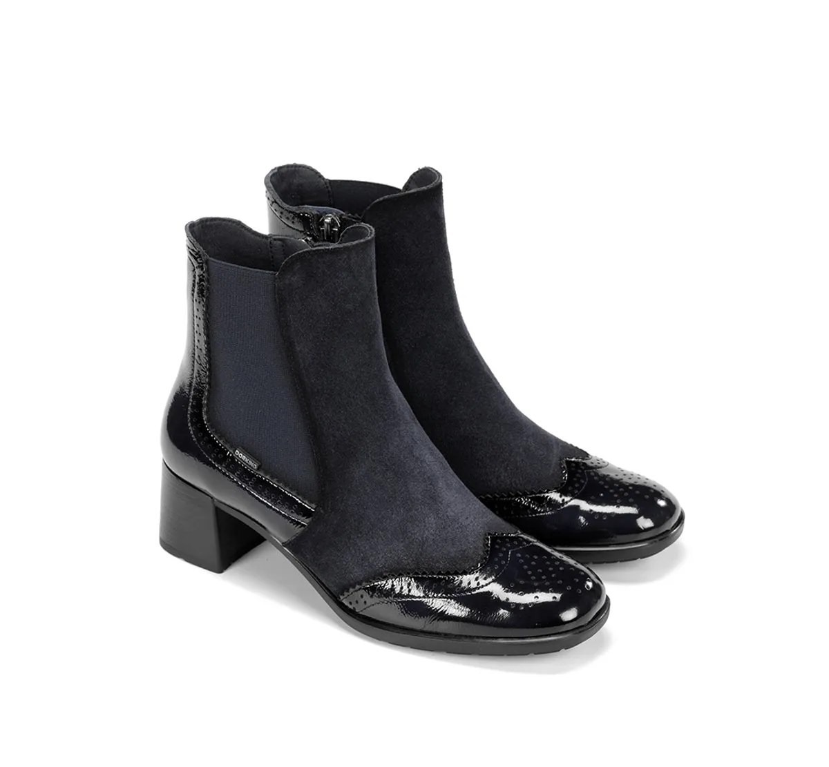 Fluchos Dorking Ikia D9368 stivaletto blu donna con fibbia