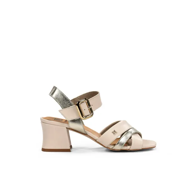 Dorking Larus D9461 sandali donna taupe tacco quadrato