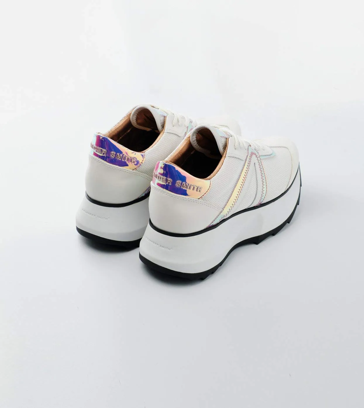 Alexander Smith Chelsea White Iride sneakers donna pelle