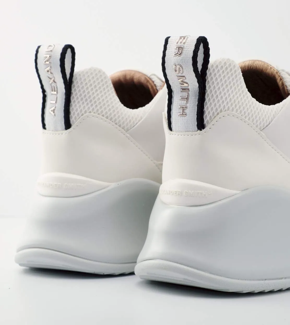 Alexander Smith London Eye White Pink sneakers donna pelle