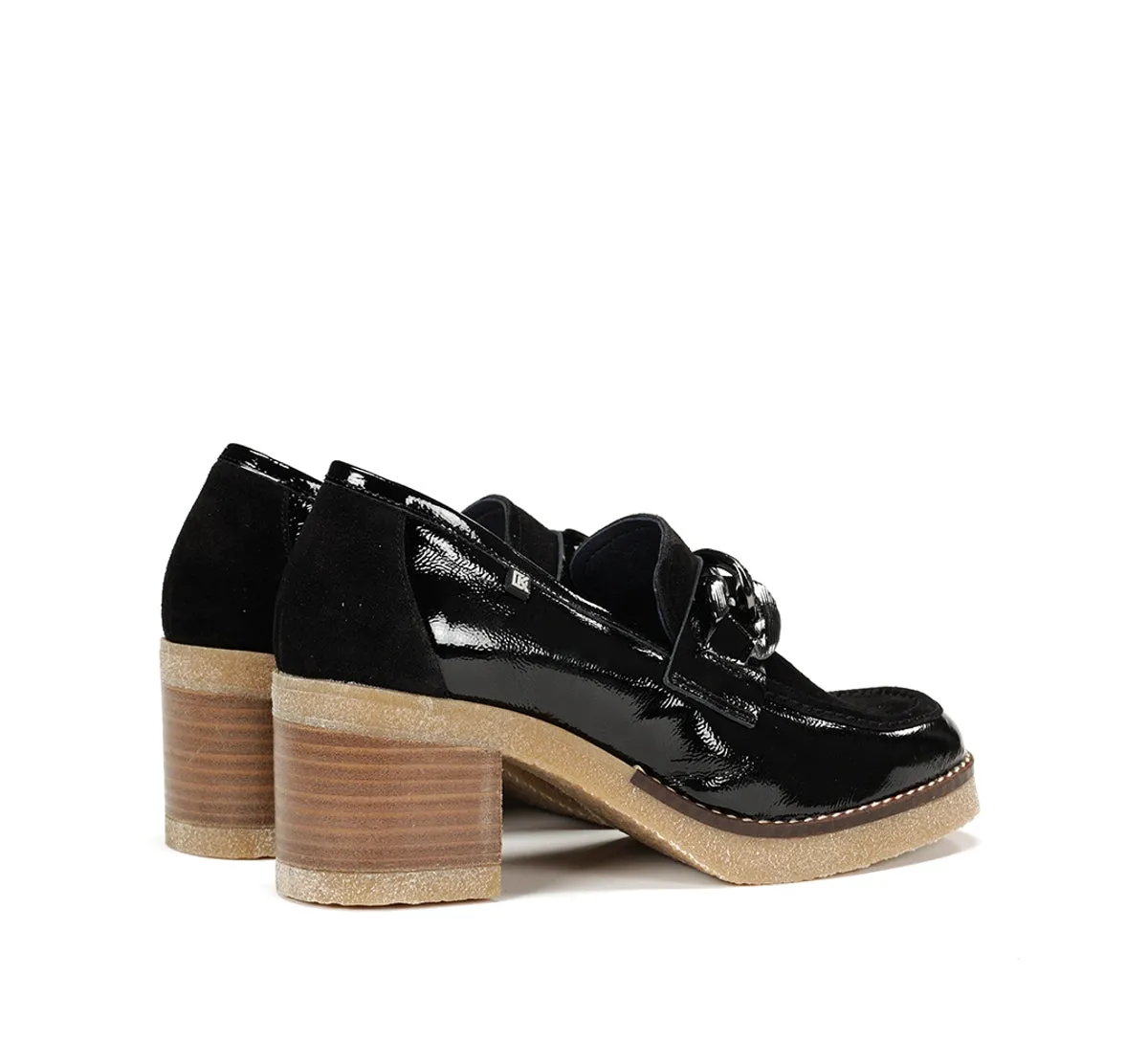 Fluchos Oprah D9193 mocassini donna neri tacco