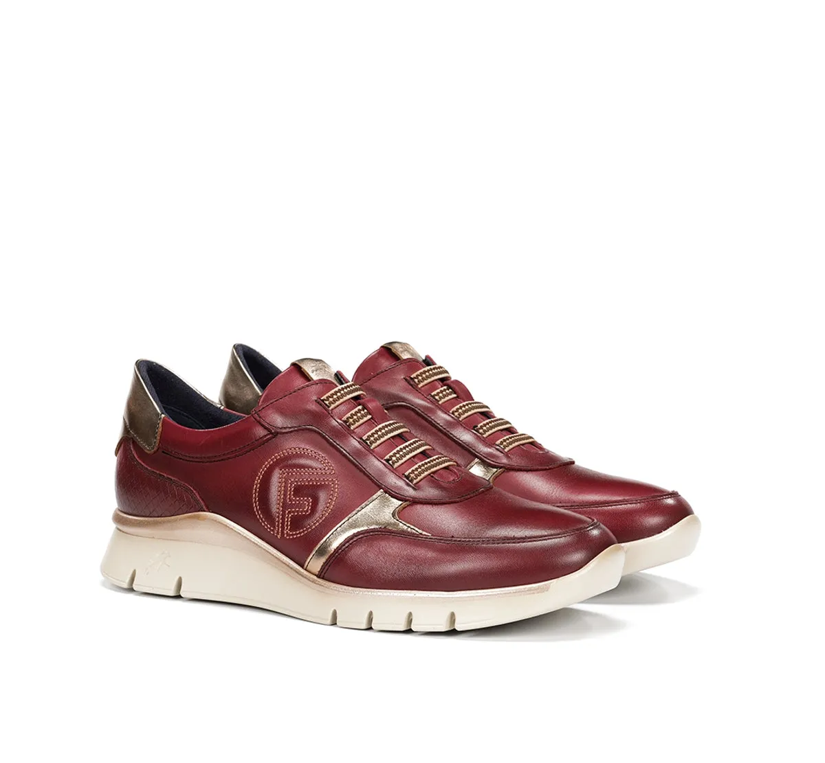 Fluchos Union F2074 Sneakers Donna Rosse Ampie