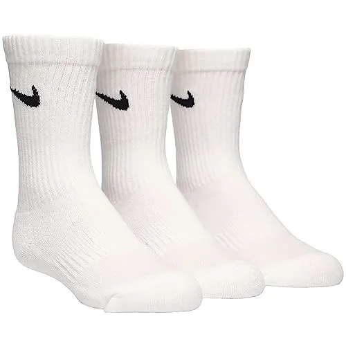 Nike Socks calze sportive unisex 3 paia cotone bianche
