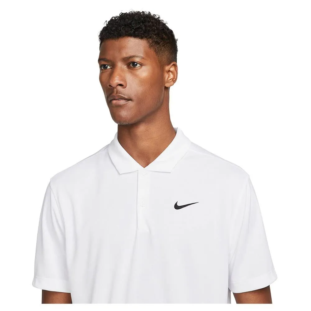 Nike Solid Polo Dri-FIT polo bianco grigio nero M traspirante