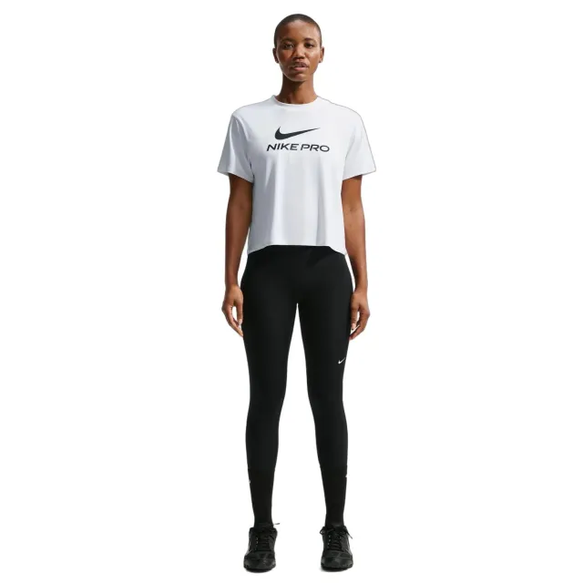 Nike Pro T-shirt donna S Dri-Fit taglio ampio nera