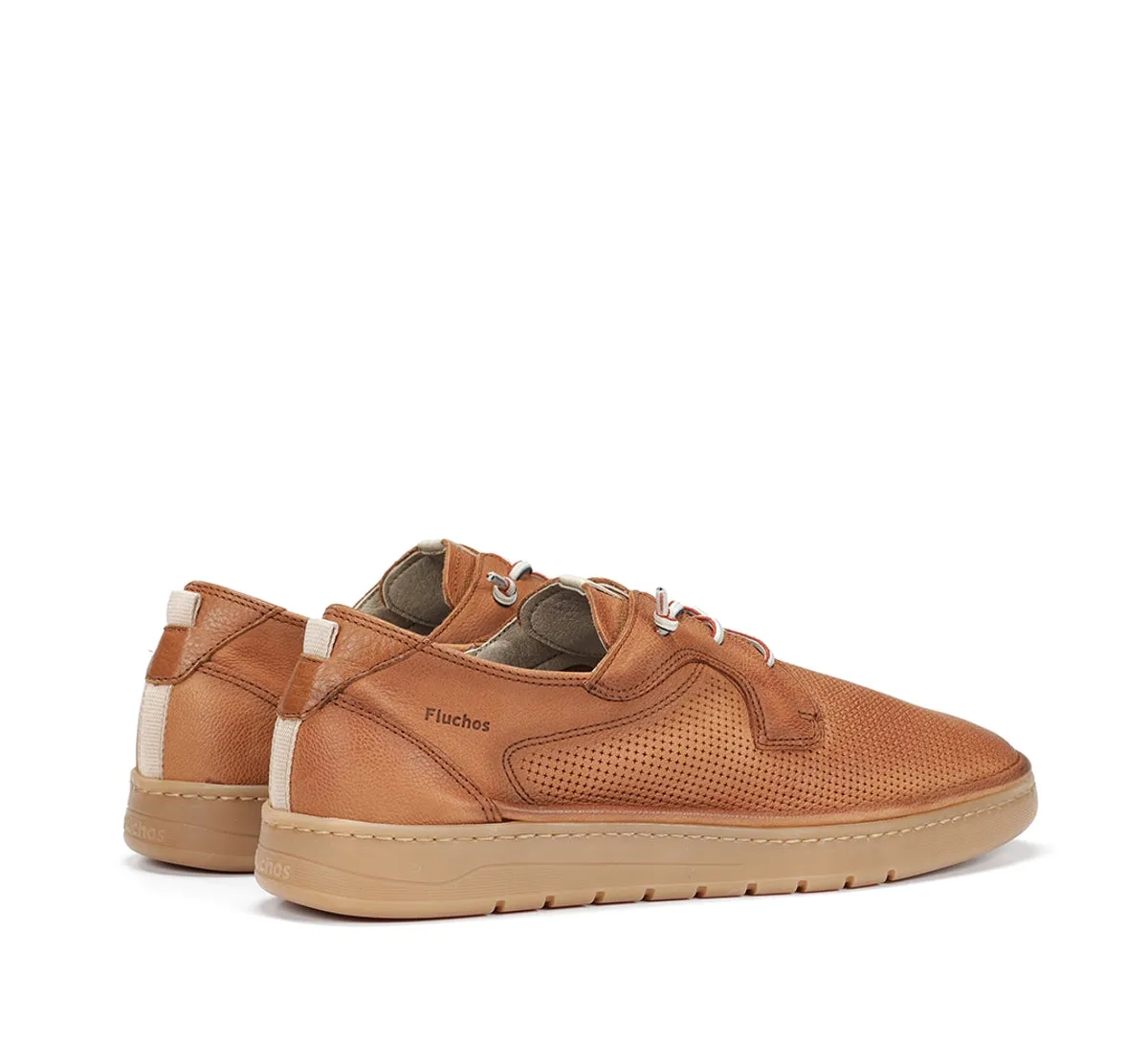 Fluchos Leo F1947 sneakers uomo marroni pelle leggera