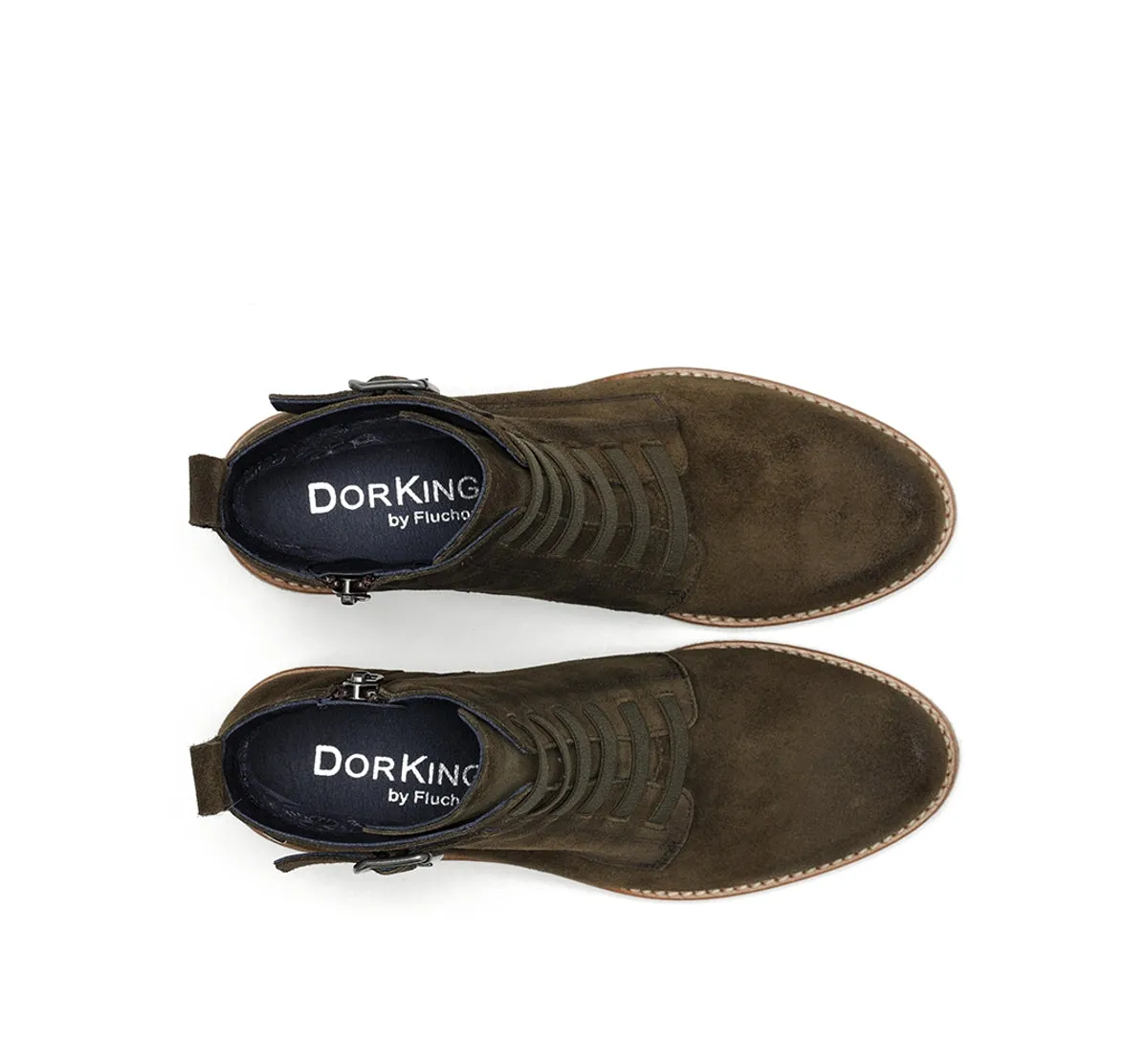 Fluchos Lucero D8868 tronchetto donna verde crepla