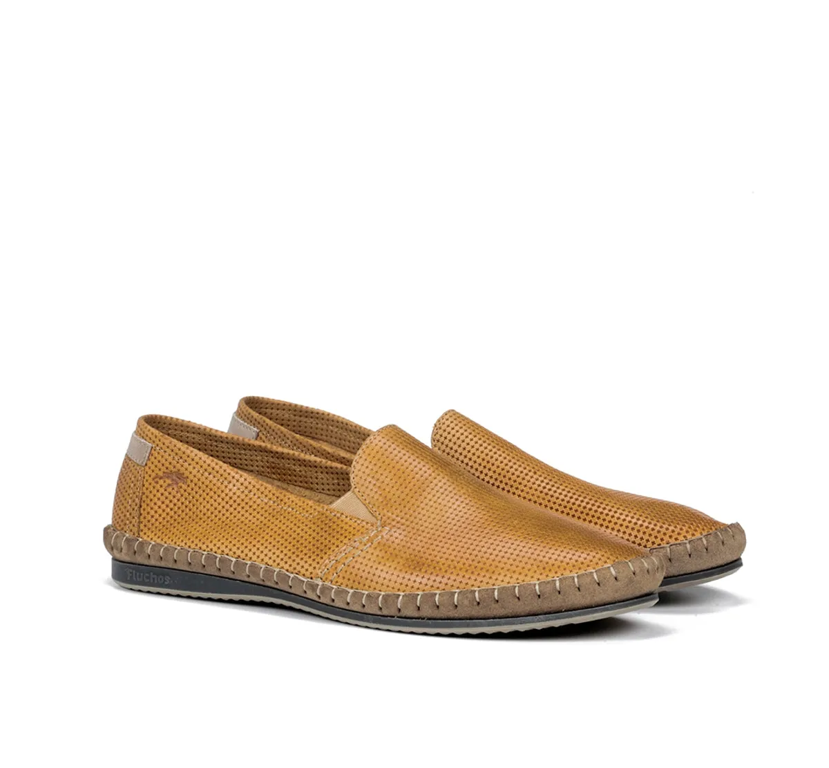 Fluchos Bahamas 8674 Mocassini Uomo Gialli Slip On