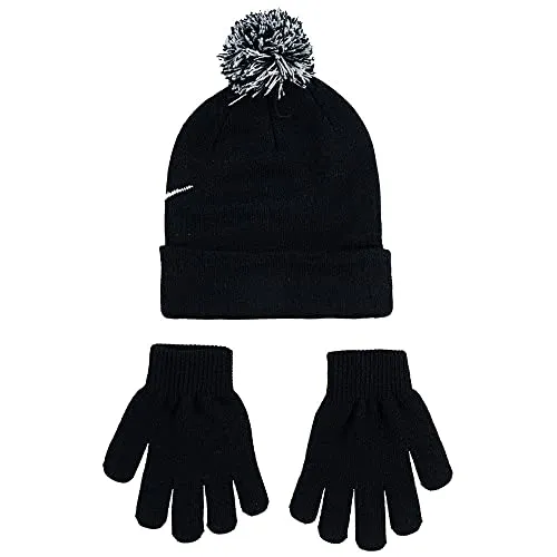 Nike Swoosh Pom Beanie set berretto e guanti con pompon