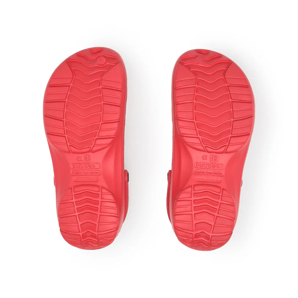 Suecos Loki Kids zoccoli rossi bambini