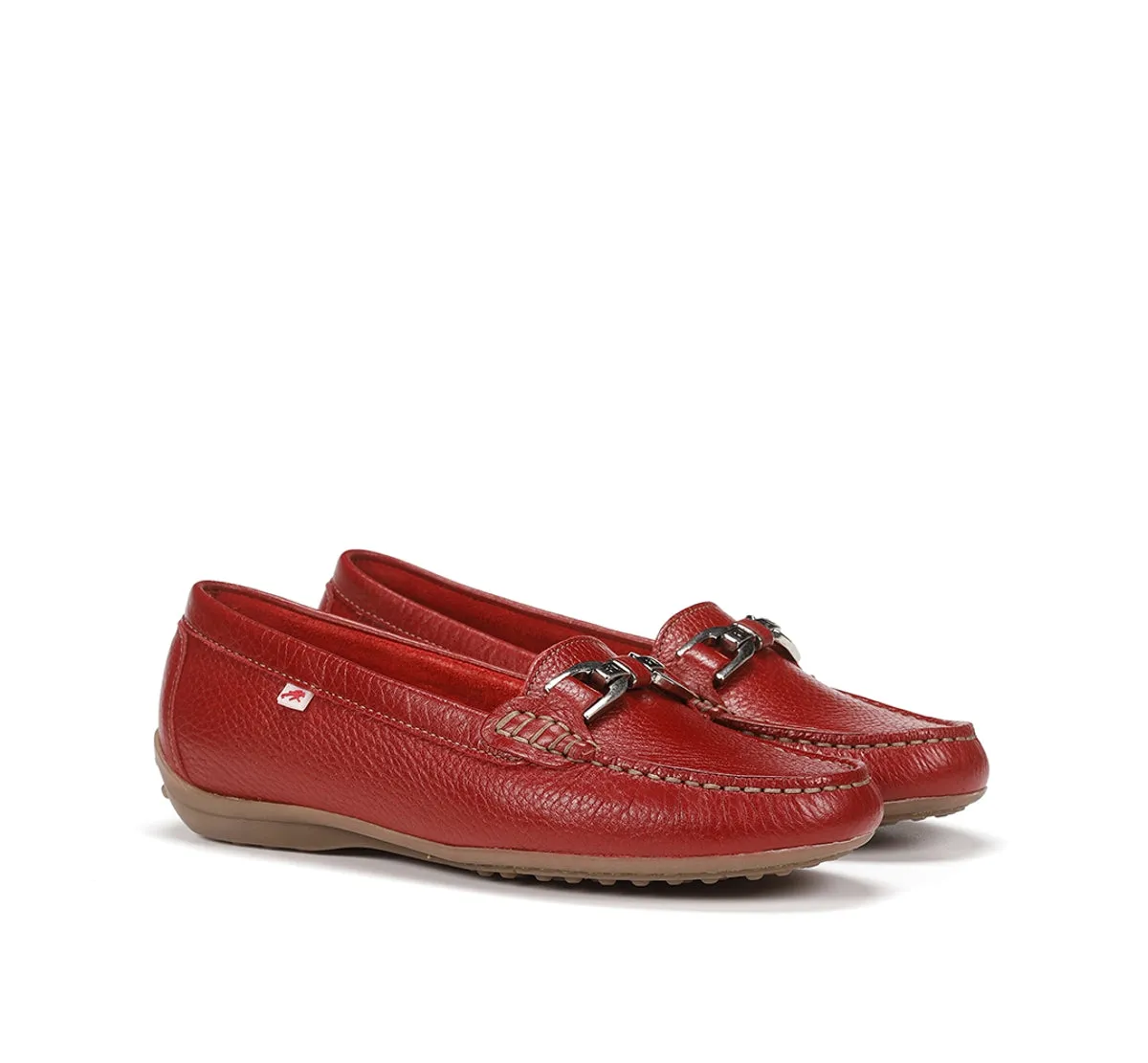 Fluchos Bruni F0804 Mocassini Donna Rossi Pelle
