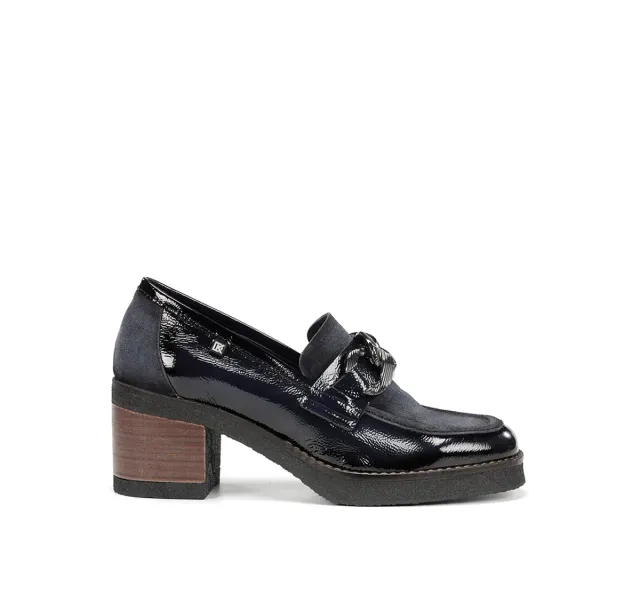 Dorking Oprah D9193 mocassino donna blu suola crepe