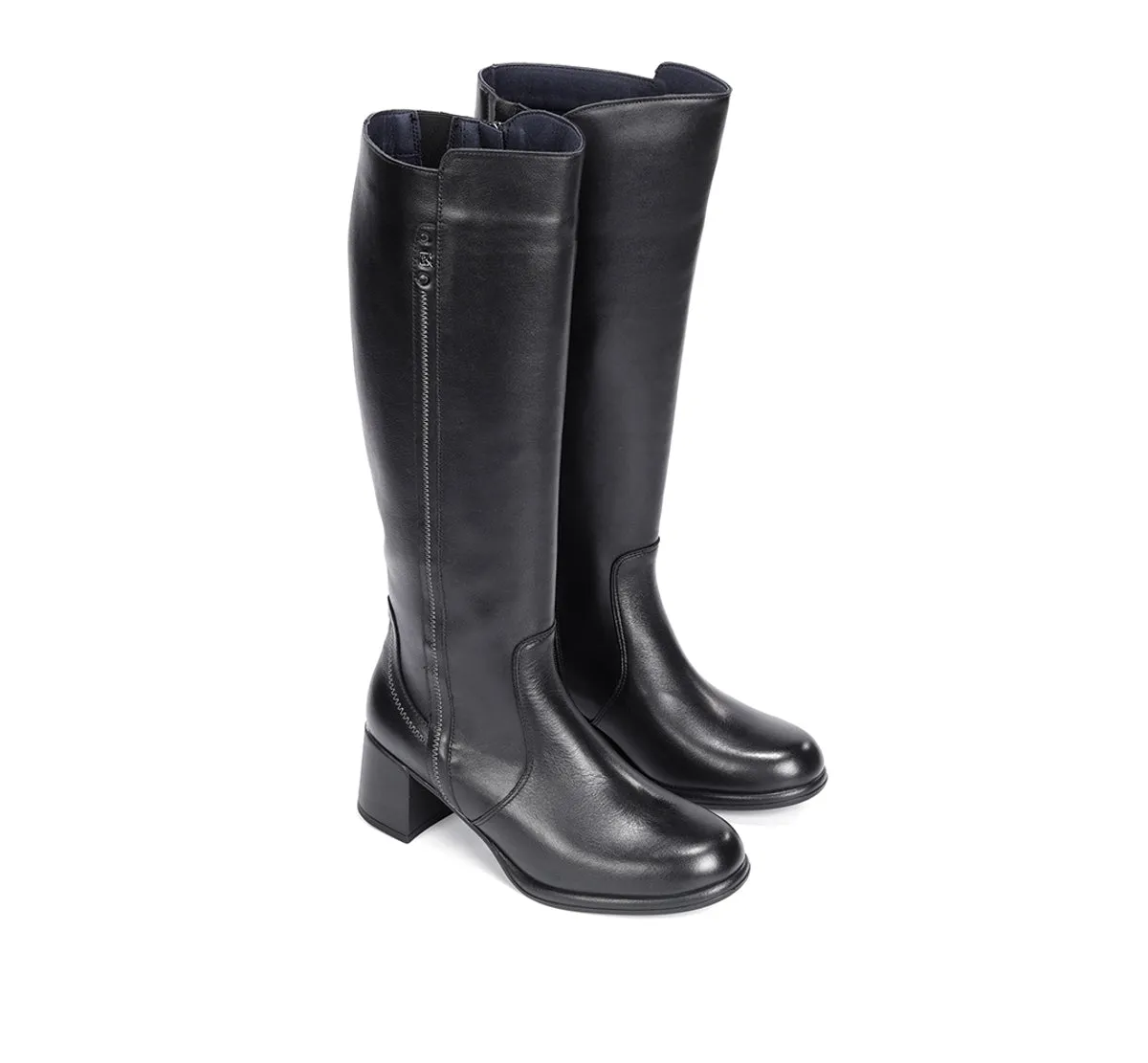 Fluchos Frixe D9820 tronchetti donna neri tacco