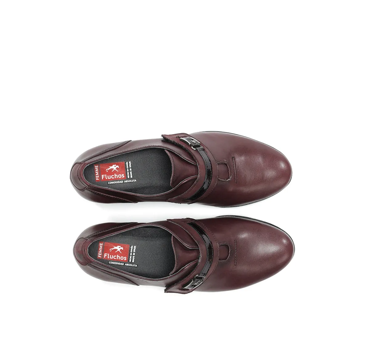 Fluchos Charis F0587 décolleté donna bordeaux tacco medio