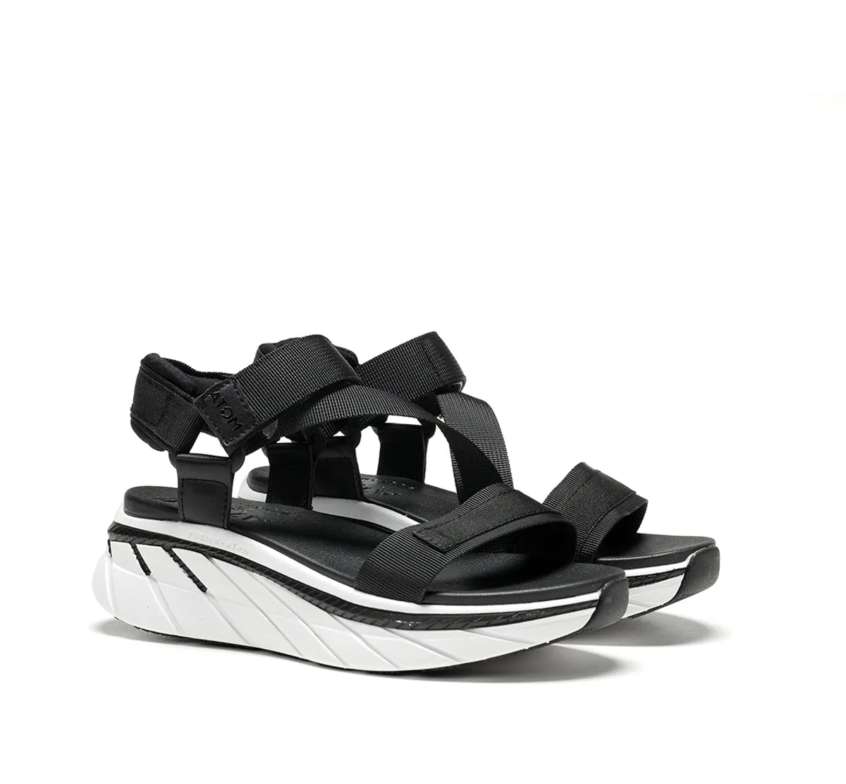 Fluchos Fusion AT104 sandalo donna nero sportivo